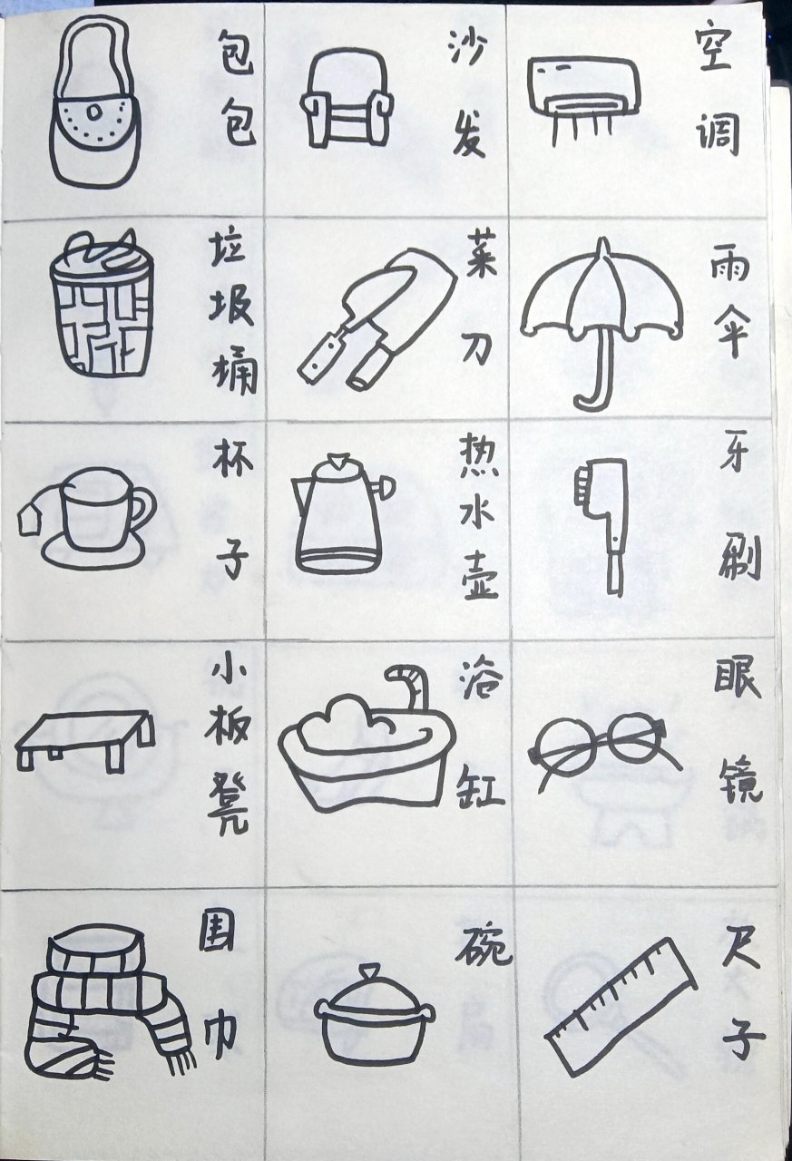 簡(jiǎn)筆畫·日常用品篇（一） 六十個(gè)常見(jiàn)的日常用品